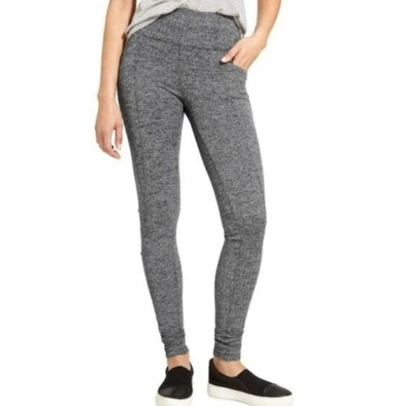 Athleta Full Length‎ Herringbone Metro High-Waisted Leggings Navy Size XL - Picture 1 of 12